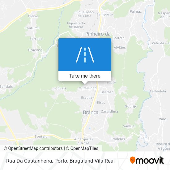 Rua Da Castanheira mapa