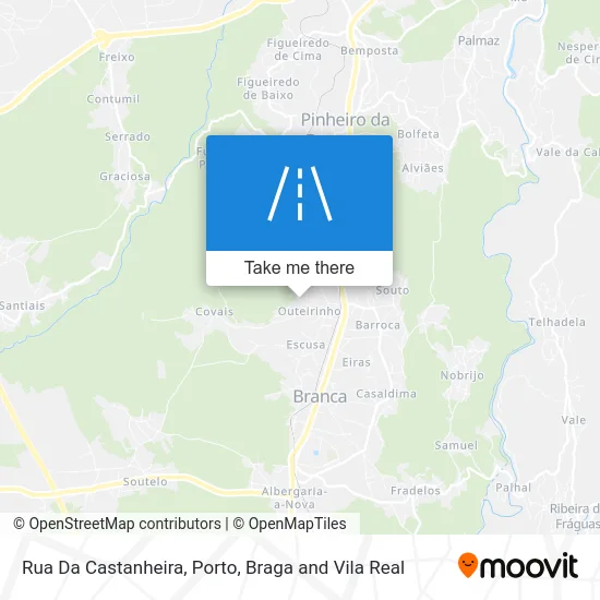 Rua Da Castanheira map