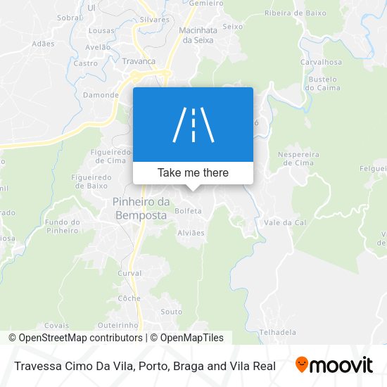 Travessa Cimo Da Vila mapa