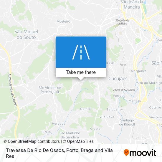 Travessa De Rio De Ossos mapa