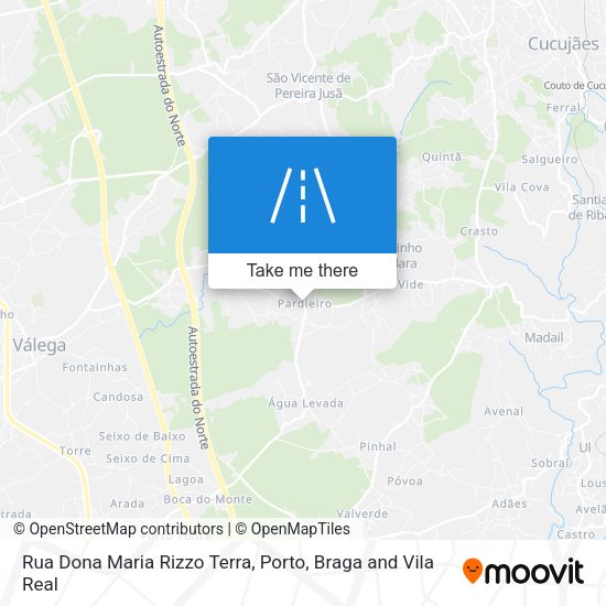 Rua Dona Maria Rizzo Terra mapa
