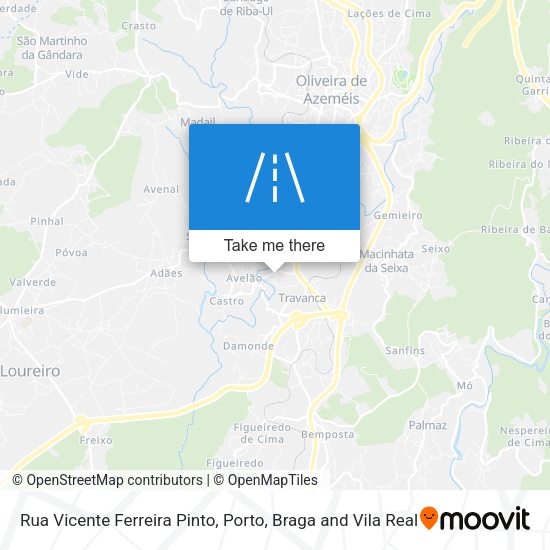 Rua Vicente Ferreira Pinto mapa