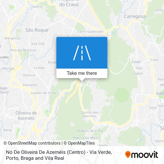 Nó De Oliveira De Azeméis (Centro) - Via Verde map