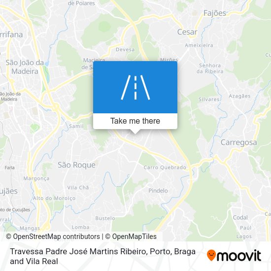Travessa Padre José Martins Ribeiro mapa