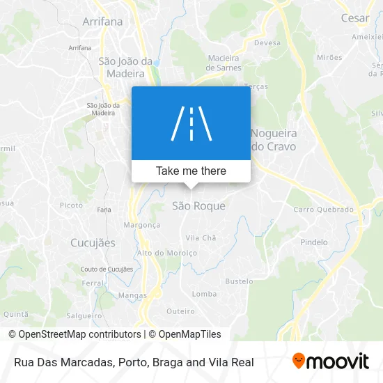 Rua Das Marcadas map