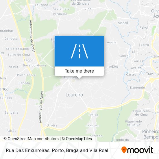 Rua Das Enxurreiras map