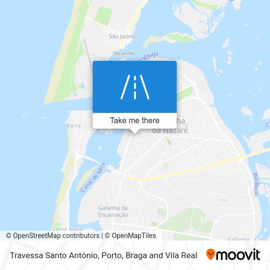 Travessa Santo António mapa