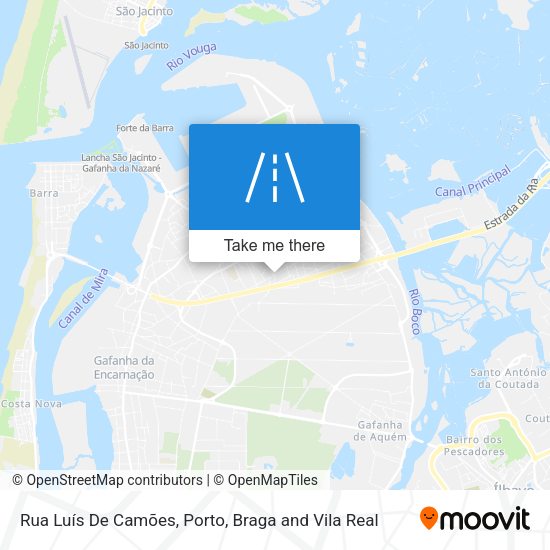 Rua Luís De Camões mapa