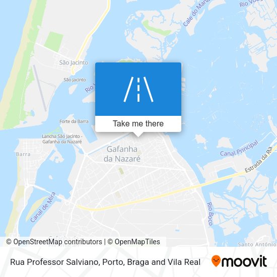 Rua Professor Salviano mapa