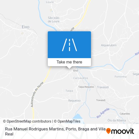 Rua Manuel Rodrigues Martins mapa