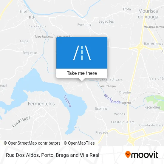 Rua Dos Aidos map