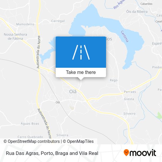 Rua Das Agras map