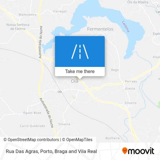 Rua Das Agras map