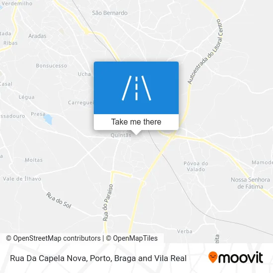 Rua Da Capela Nova map