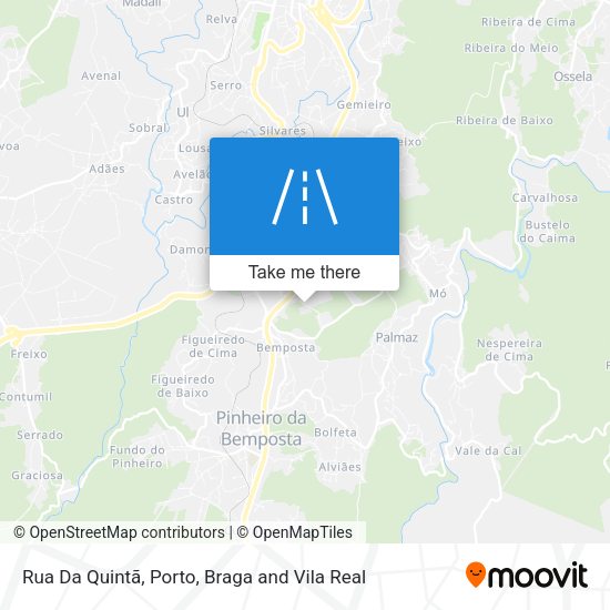 Rua Da Quintã mapa