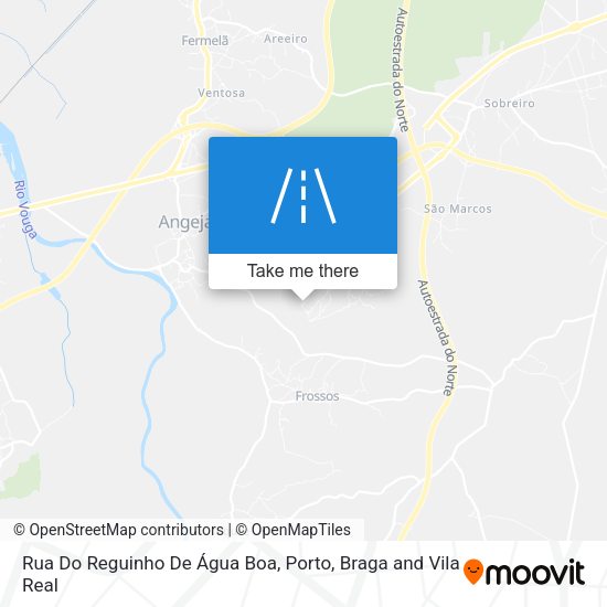 Rua Do Reguinho De Água Boa map
