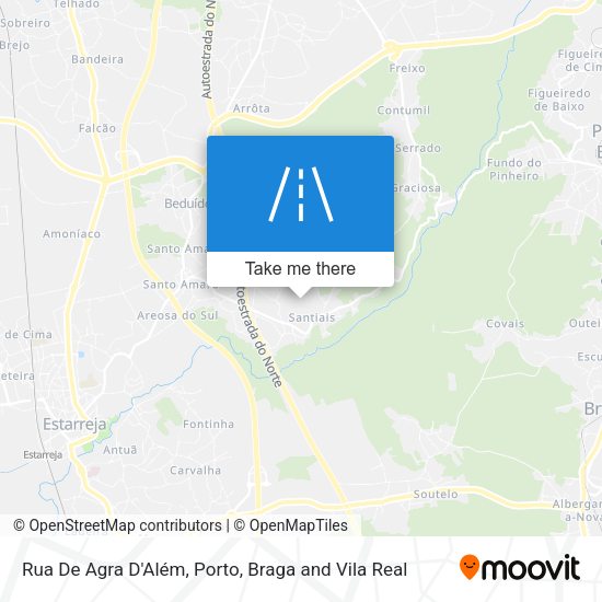 Rua De Agra D'Além map