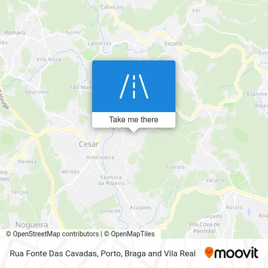 Rua Fonte Das Cavadas map