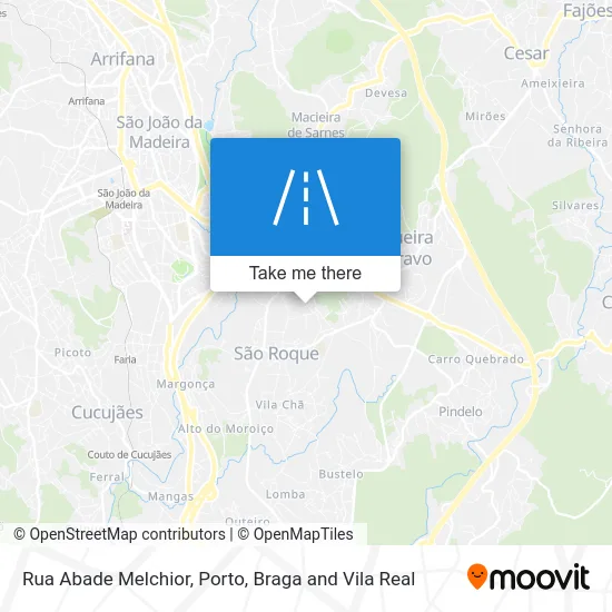 Rua Abade Melchior map