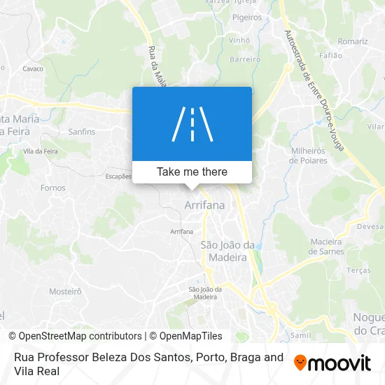 Rua Professor Beleza Dos Santos map