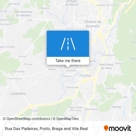 Rua Das Padeiras mapa