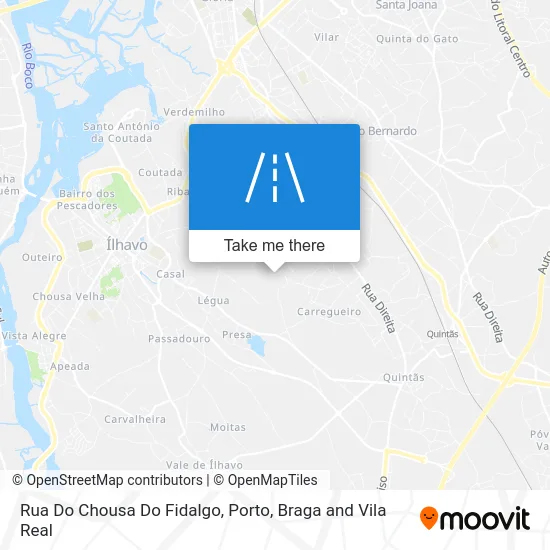 Rua Do Chousa Do Fidalgo map