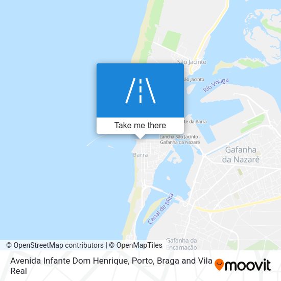 Avenida Infante Dom Henrique mapa