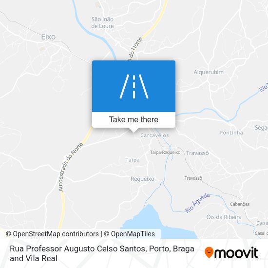 Rua Professor Augusto Celso Santos mapa