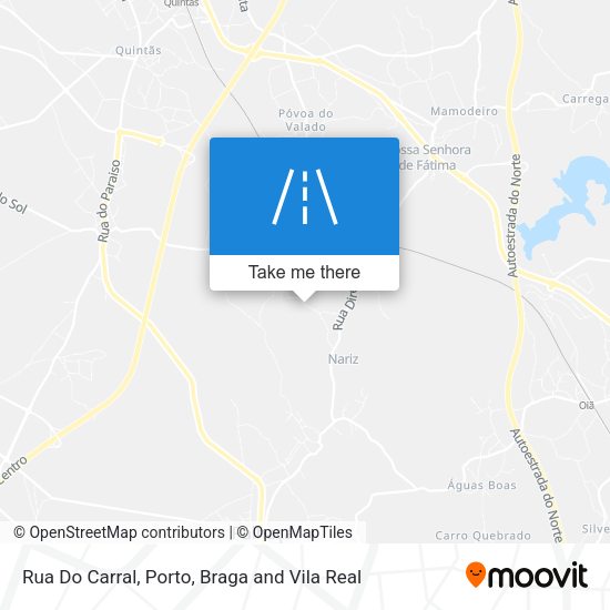 Rua Do Carral mapa