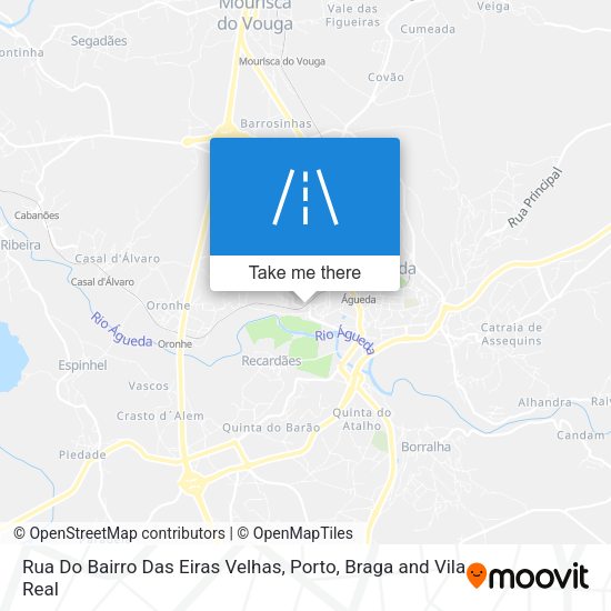Rua Do Bairro Das Eiras Velhas mapa