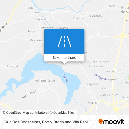 Rua Das Codeceiras map