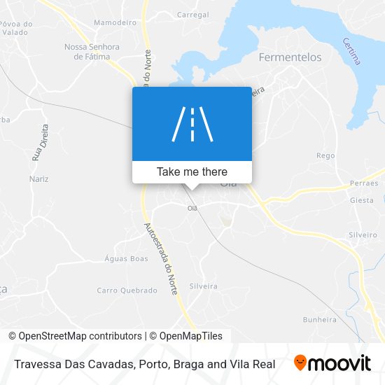 Travessa Das Cavadas mapa