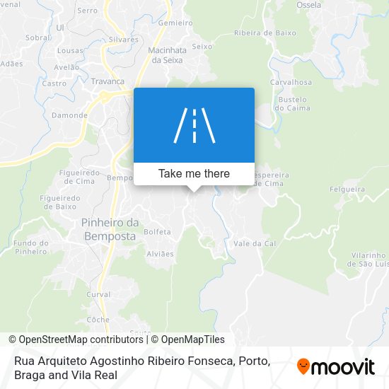 Rua Arquiteto Agostinho Ribeiro Fonseca map
