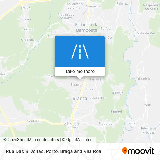 Rua Das Silveiras map