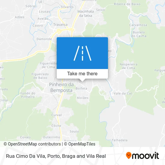 Rua Cimo Da Vila map