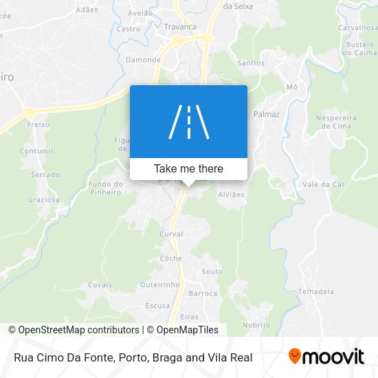 Rua Cimo Da Fonte map