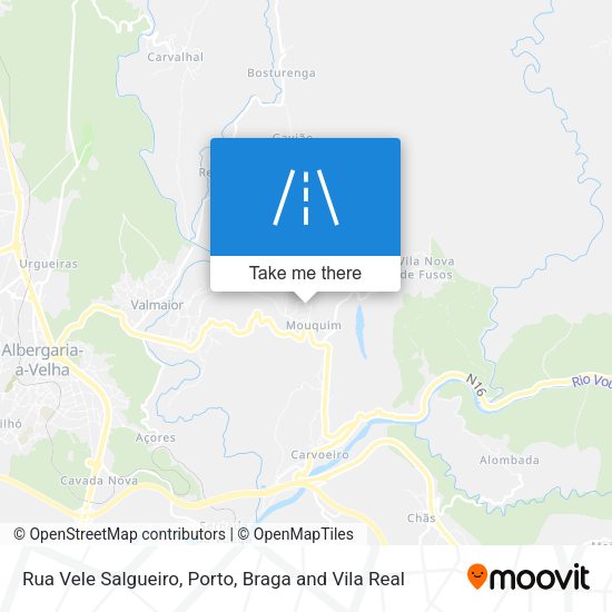 Rua Vele Salgueiro mapa