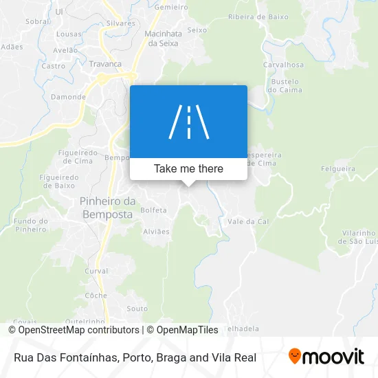 Rua Das Fontaínhas map