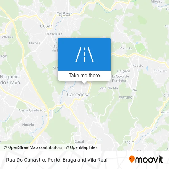 Rua Do Canastro map