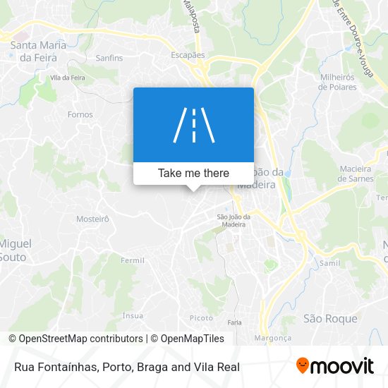Rua Fontaínhas mapa