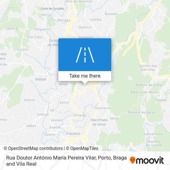 Rua Doutor António Maria Pereira Vilar map