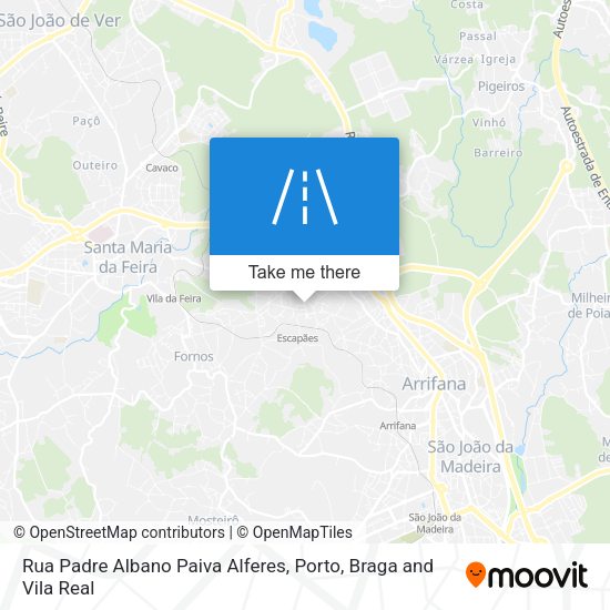 Rua Padre Albano Paiva Alferes map