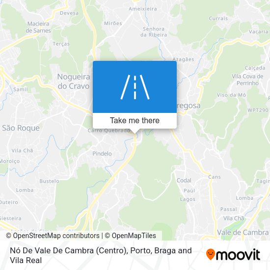 Nó De Vale De Cambra (Centro) map