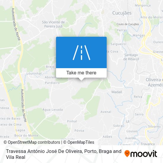 Travessa António José De Oliveira mapa