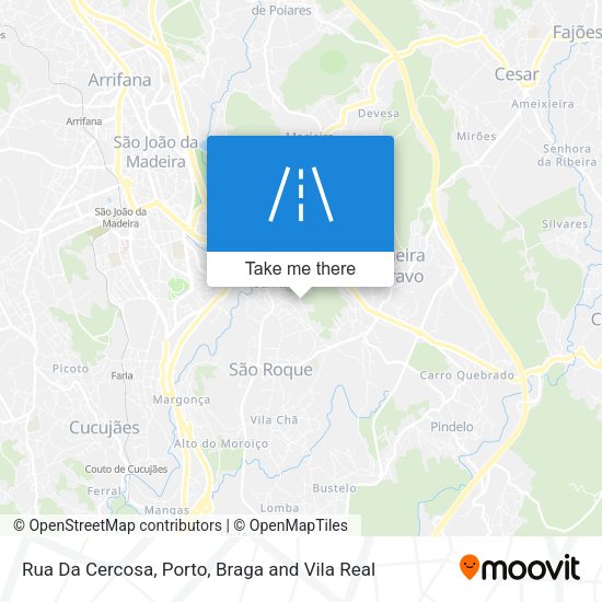 Rua Da Cercosa map