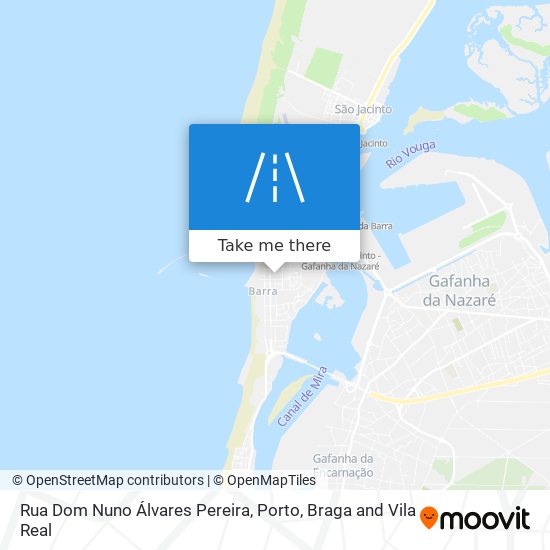 Rua Dom Nuno Álvares Pereira mapa