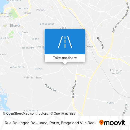 Rua Da Lagoa Do Junco map