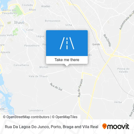 Rua Da Lagoa Do Junco map