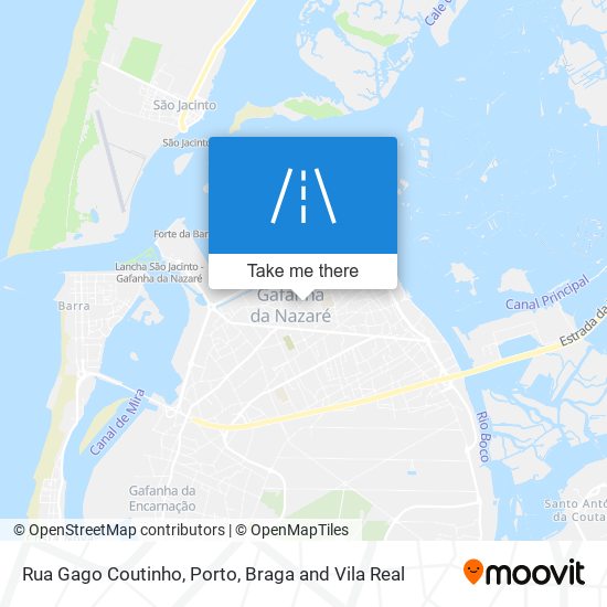 Rua Gago Coutinho mapa