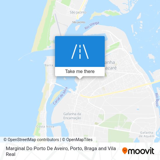 Marginal Do Porto De Aveiro mapa